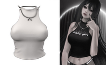 [DumDum] Crescent Top - White