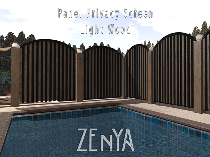 ZENYA - Panel Privacy screen - Light Wood 