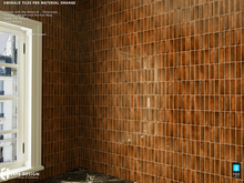 Emerald  Tiles Orange  PBR Material*