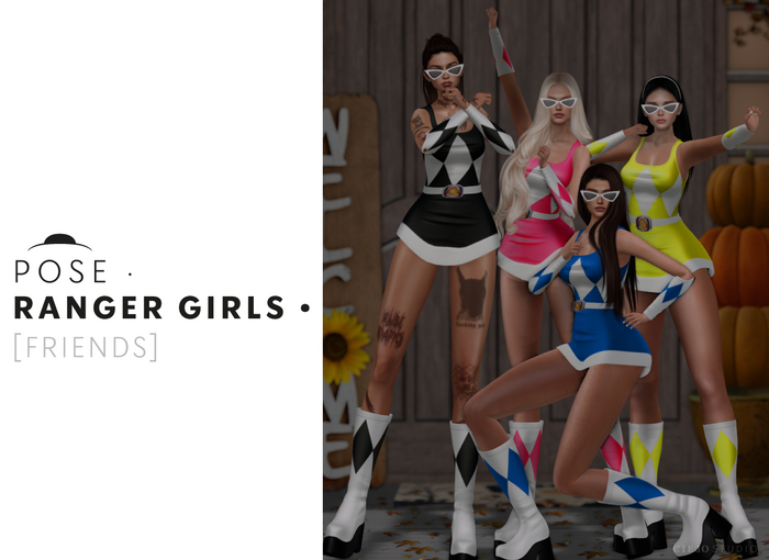 CIELO STUDIO - Pose RANGER GIRLS