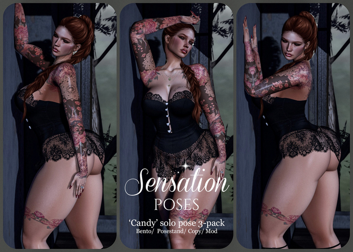 Sensation Poses 'Candy' solo pose 3-pack 