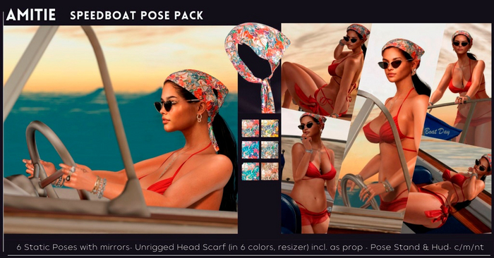Amitie - SpeedBoat Pose Pack 