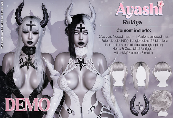 [^.^Ayashi^.^] DEMO Rukiya hair-Full Pack