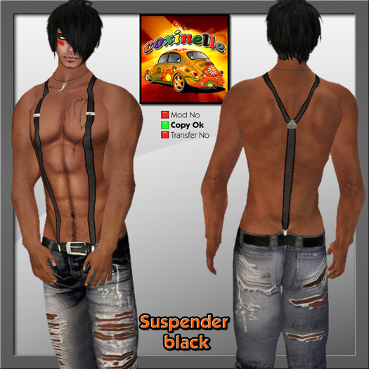 Coxi -  suspender black male
