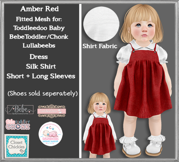 *CC* Amber Red  FITTED {LB/TDB/BEBE/Chonk}