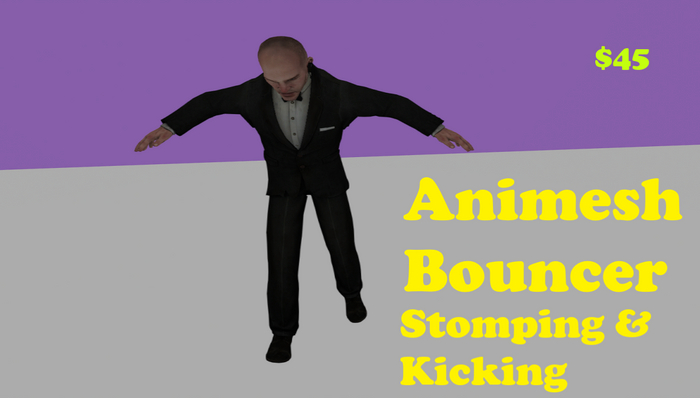 Animesh Bouncer Stomping And Kicking