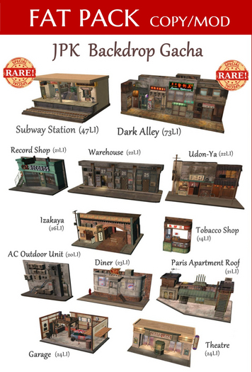 **JPK Backdrop Gacha  FAT PACK