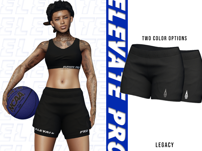 ELEVATE -  AJ SHORTS BLACK 
