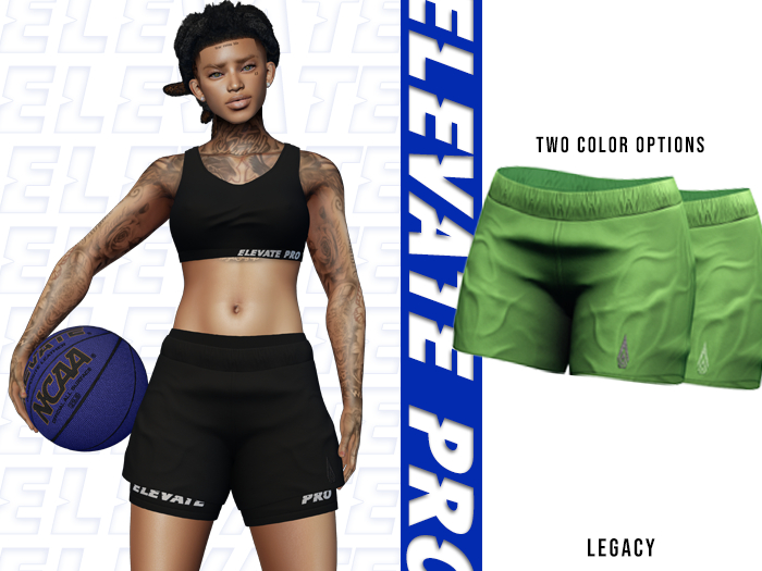 ELEVATE -  AJ SHORTS GREEN 