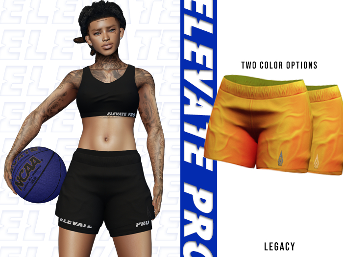 ELEVATE -  AJ SHORTS ORANGE 