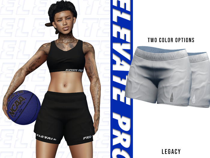 ELEVATE -  AJ SHORTS WHITE 