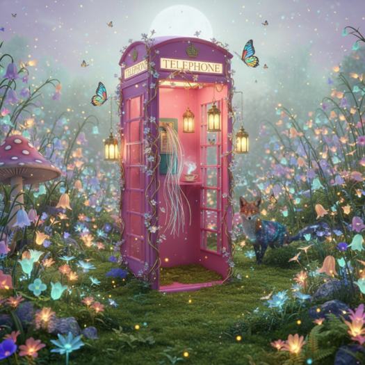 Enchanted Garden PhoneBooth Texture