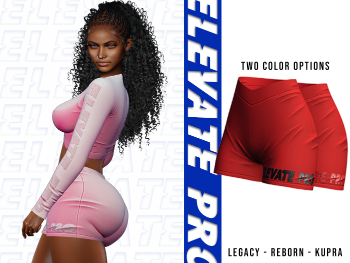 ELEVATE -  LORI SHORTS RED
