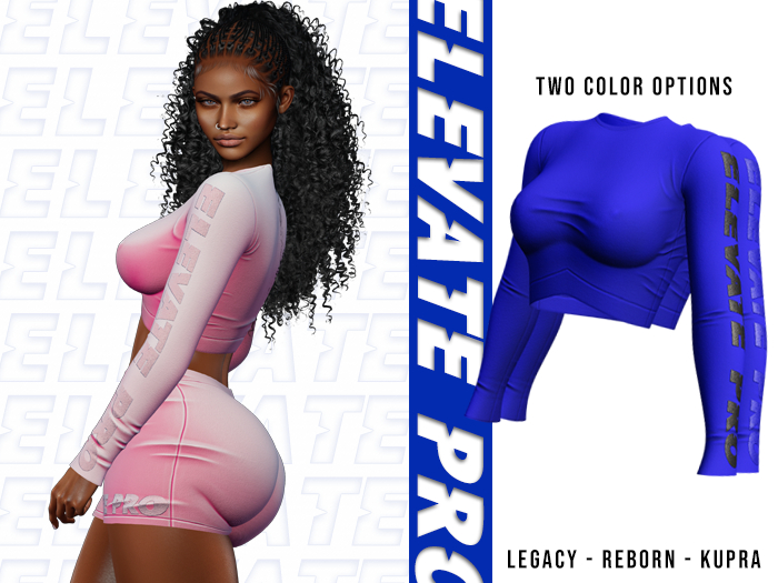 ELEVATE -  LORI TOP BLUE 