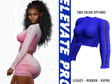 ELEVATE -  LORI TOP BLUE 