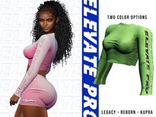 ELEVATE -  LORI TOP GREEN 