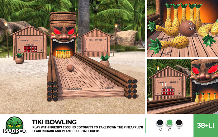 MadPea Tiki Bowling