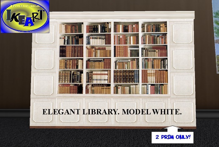 Mueble libreria MODELO WHITE