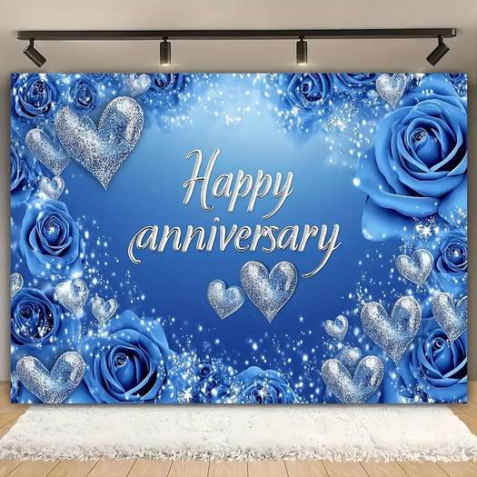 ANNIVERSARY BLUE ROSES TEXTURE