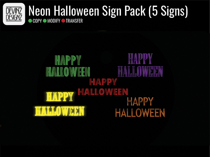 Neon - Halloween Sign Pack
