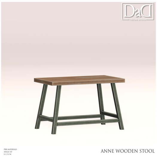 DaD - Anne wooden stool - v.1.0 