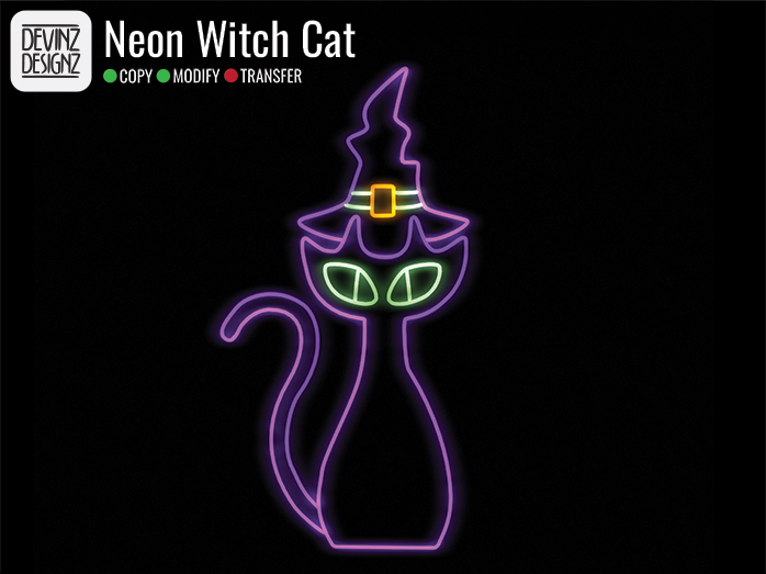 Neon - Witch Cat
