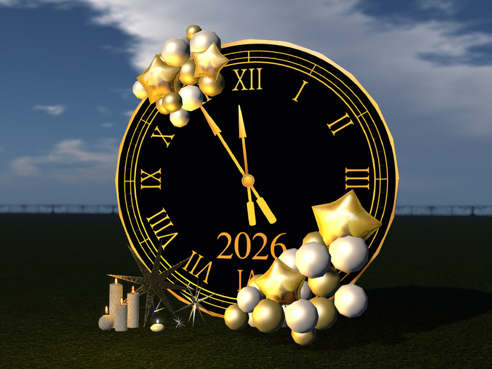 {mimi.yes} 3D New Year Clock 100% Mesh