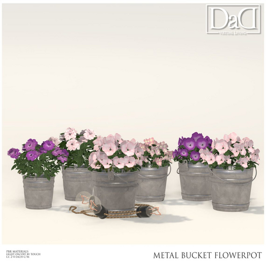 DaD - Metal Bucket Flowerpot - v.1.0 
