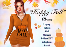 TC- Happy Fall Long Sleeve Dress