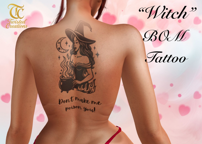 TC - Witch Back BOM Unisex Tattoo