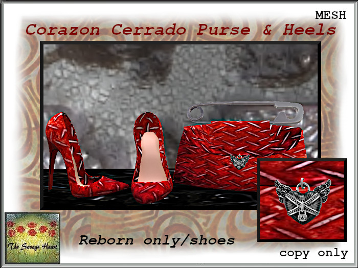 TSH Corazon Cerrado Purse & Heels Reborn