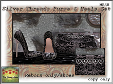 TSH Silver Threads Purse & Heels Reborn