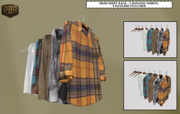 Mesh Shirt Rack - 5 Hanging Shirts
