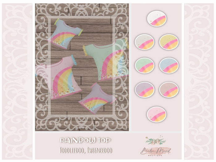 - B.M - Rainbow Top - Blue