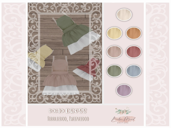 - B.M - Boho Dress - Green
