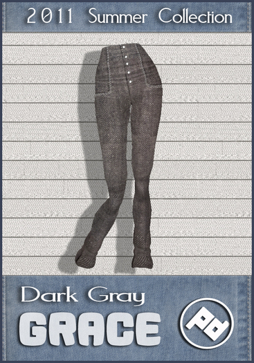 ::Poised:: GRACE Dark Gray - High Waisted Skinny pants