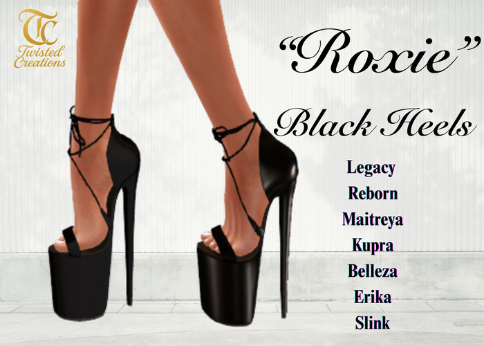 TC - Roxie Black Platform High Heels