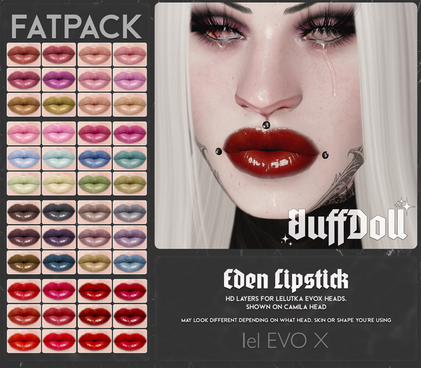 [BuffDoll] - Eden Lipstick EVOX HD [FATPACK]