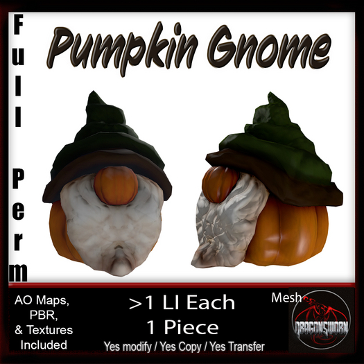 Full Perm Pumpkin Gnome
