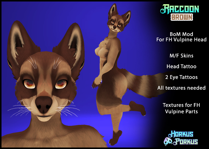 [HkPk] Raccoon for FH Vulpine - Brown
