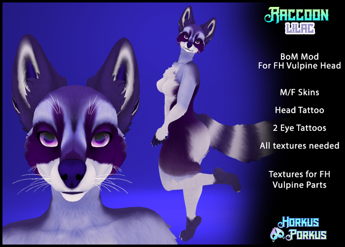 [HkPk] Raccoon for FH Vulpine - Lilac