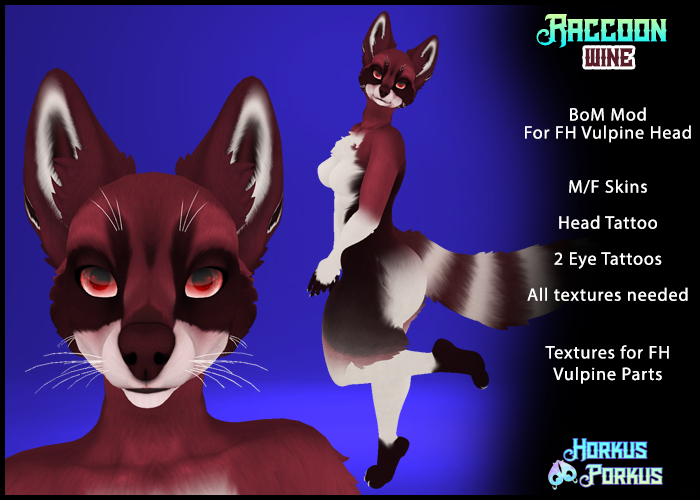 [HkPk] Raccoon for FH Vulpine - Wine