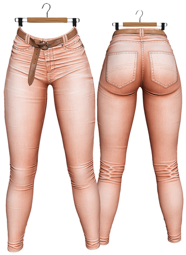 RIOT / April Jeans - Pastel Peach