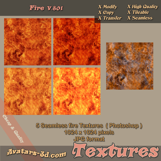 Textures fire V.801 Seamless