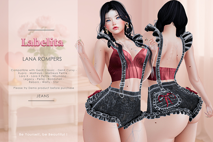 [LABELITA] Lana Rompers Jeans