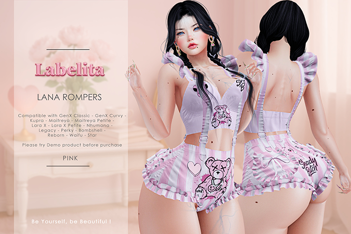 [LABELITA] Lana Rompers Pink