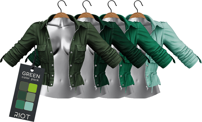 RIOT / April Jacket - Green Pack