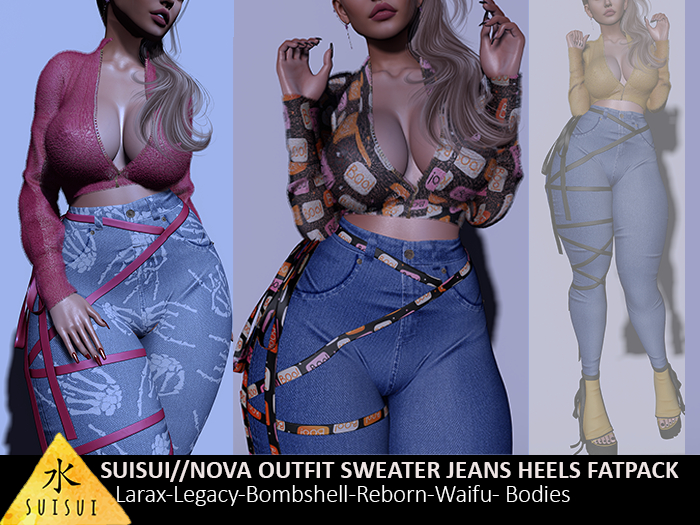 SUISUI//Nova Set-Sweater-Jeans-Heels-FATPACK