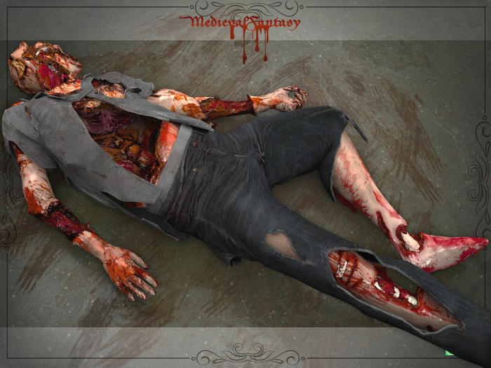 [MF] Horror Gore  laying  down Human Body Corpse  (boxed)