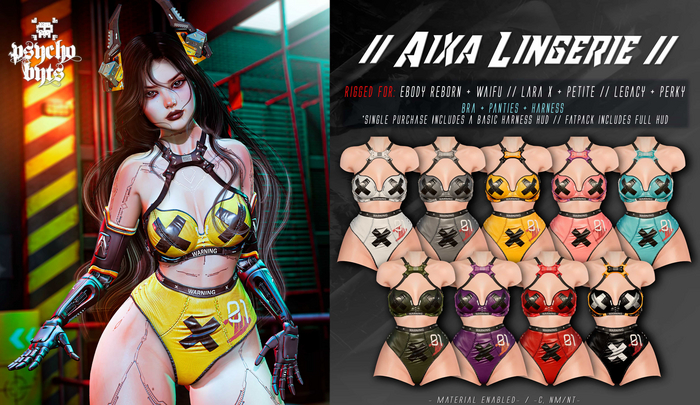 .{PSYCHO:Byts}. Aixa Lingerie // FATPACK //